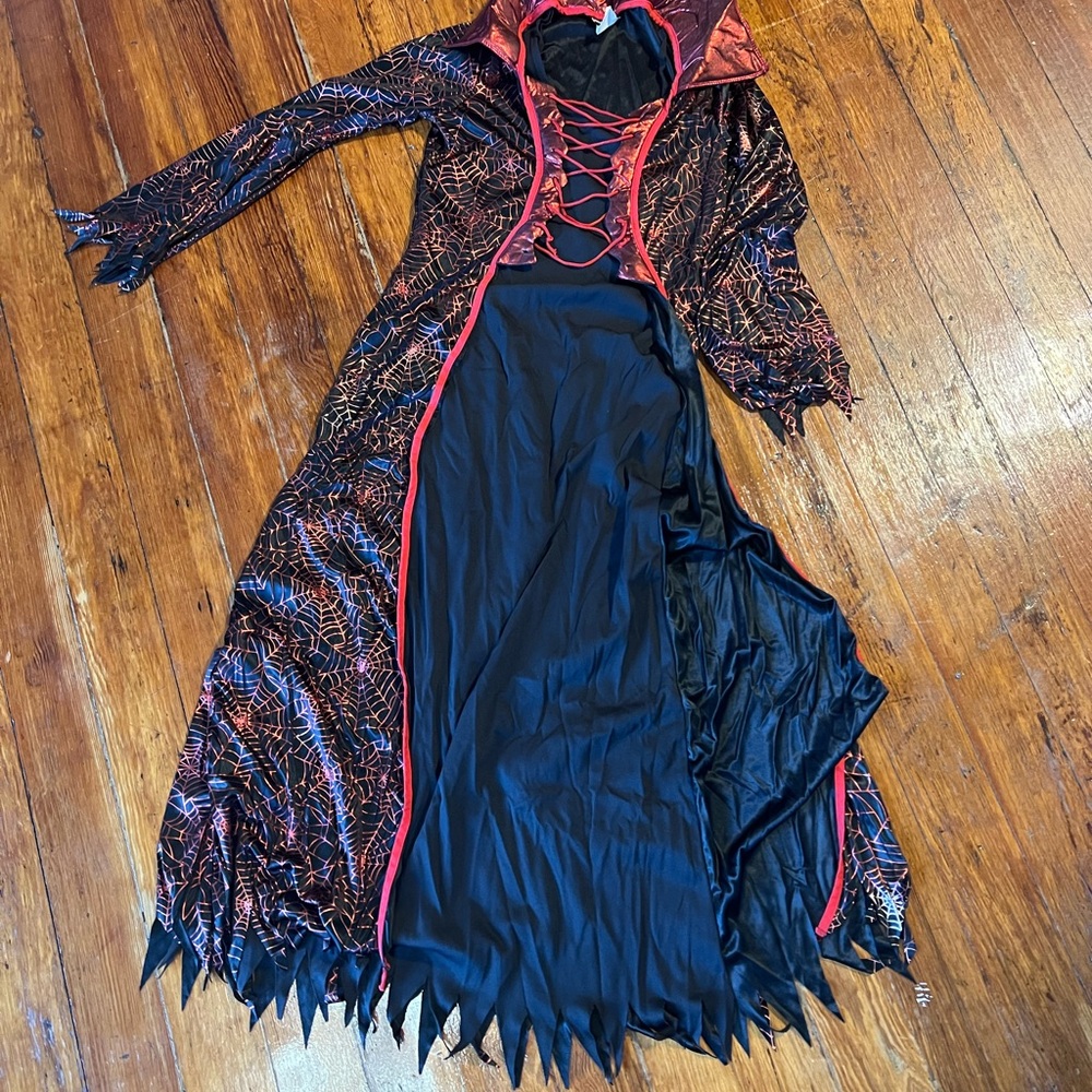 California Costumes Black and Red Gothic Dress